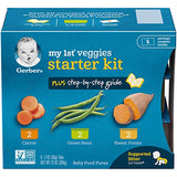 Gerber Purees My 1st Vegetables, Box of 6 2 Ounce Tubs (Pack of 2)