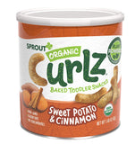 Sprout Organic Curlz Toddler Snacks, Sweet Potato & Cinnamon, 1.48 Ounce (1 Count) Canister